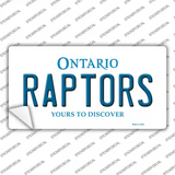 Raptors Ontario State Novelty Sticker Decal