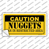 Caution Nuggets Fan Novelty Sticker Decal