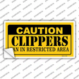 Caution Clippers Fan Novelty Sticker Decal