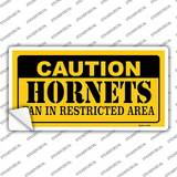 Caution Hornets Fan Novelty Sticker Decal