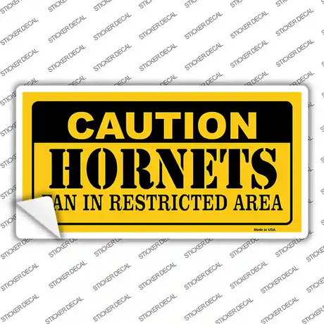 Caution Hornets Fan Novelty Sticker Decal