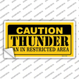 Caution Thunder Fan Novelty Sticker Decal