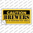 Caution Brewers Fan Novelty Sticker Decal