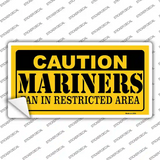 Caution Mariners Fan Novelty Sticker Decal