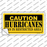 Caution Hurricanes Novelty Sticker Decal