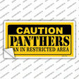 Caution Panthers Hockey Novelty Sticker Decal