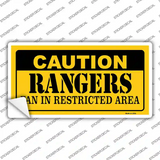 Caution Rangers Novelty Sticker Decal