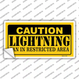 Caution Lightning Novelty Sticker Decal