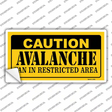 Caution Avalanche Novelty Sticker Decal
