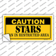 Caution Stars Novelty Sticker Decal