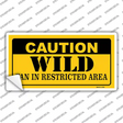 Caution Wild Novelty Sticker Decal