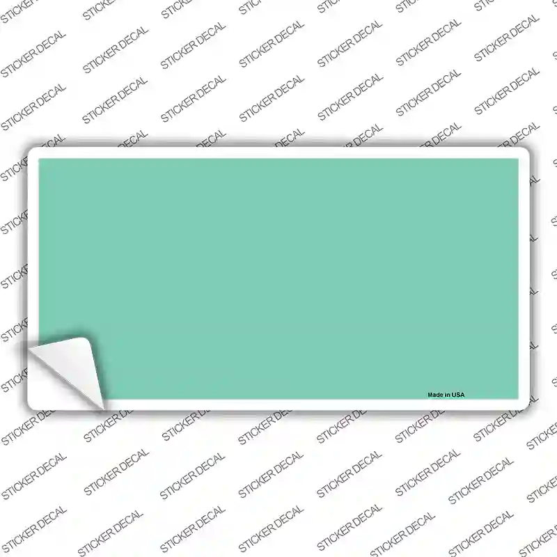 Mint Solid Novelty Sticker Decal