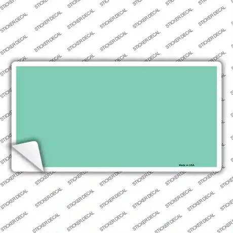 Mint Solid Novelty Sticker Decal