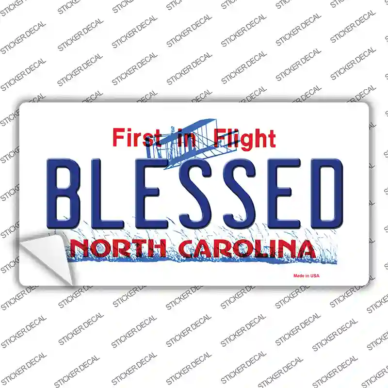 Blessed North Carolina Novelty Sticker Decal