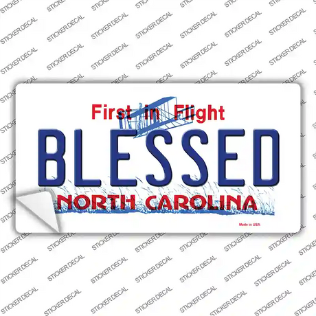 Blessed North Carolina Novelty Sticker Decal