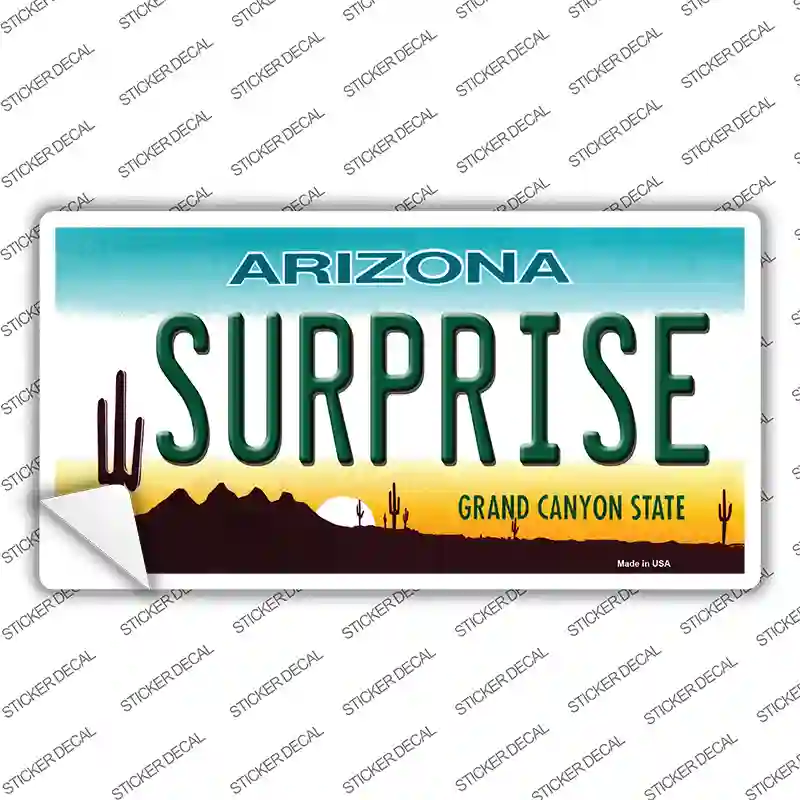 Surprise Arizona Novelty Sticker Decal
