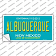 Albuquerque New Mexico Teal Novelty Sticker Decal