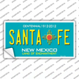 Santa Fe New Mexico Teal Novelty Sticker Decal