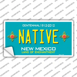 Native New Mexico Teal Novelty Sticker Decal