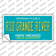 Rio Grande River New Mexico Teal Novelty Sticker Decal