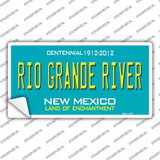 Rio Grande River New Mexico Teal Novelty Sticker Decal