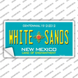 White Sands New Mexico Teal Novelty Sticker Decal