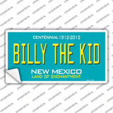 Billy The Kid New Mexico Teal Novelty Sticker Decal