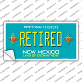 Retired New Mexico Teal Novelty Sticker Decal