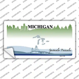 Michigan State Blank Novelty Sticker Decal