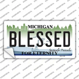Blessed Michigan State Novelty Sticker Decal