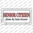 Senior Citizen Discount Novelty Sticker Decal