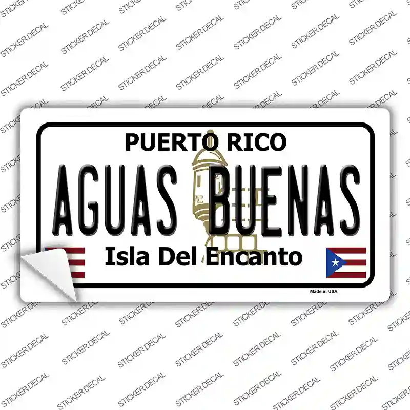 Aguas Buenas Puerto Rico Novelty Sticker Decal