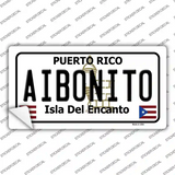 Aibonito Puerto Rico Novelty Sticker Decal