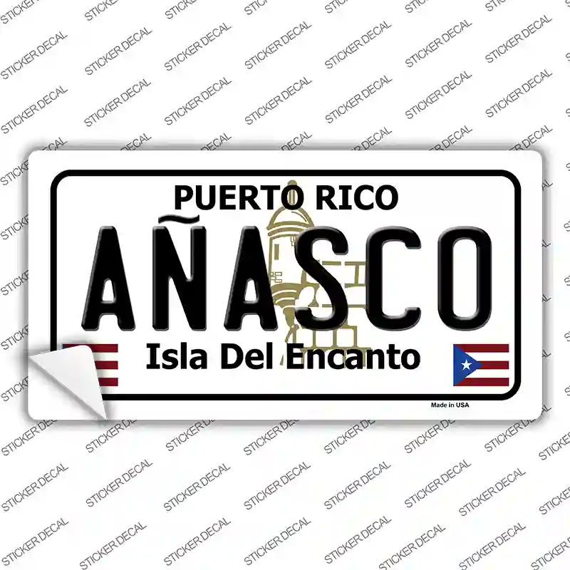 Anasco Puerto Rico Novelty Sticker Decal