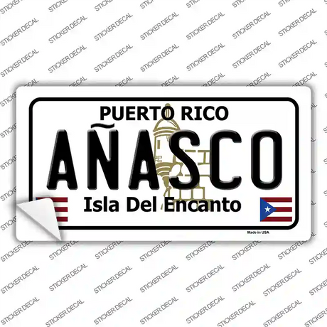 Anasco Puerto Rico Novelty Sticker Decal