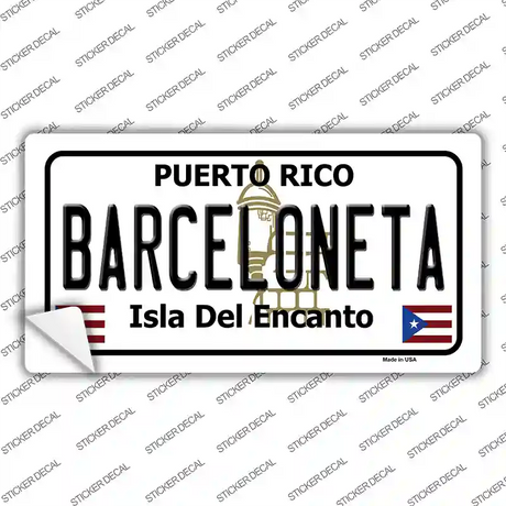 Barceloneta Novelty Sticker Decal