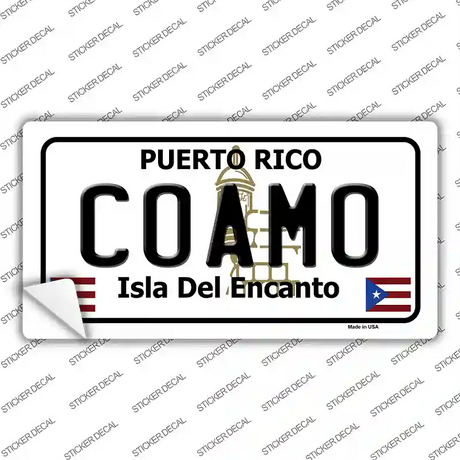 Coamo Novelty Sticker Decal