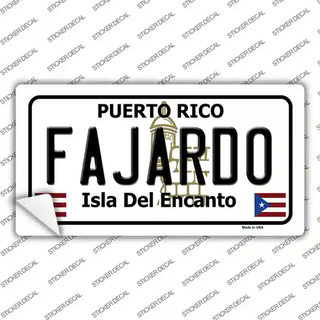 Fajardo Novelty Sticker Decal