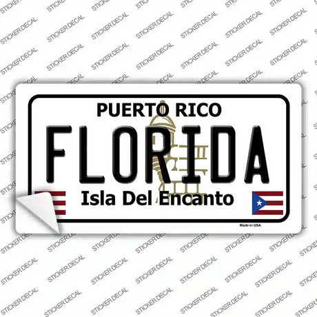 Florida Background Novelty Sticker Decal