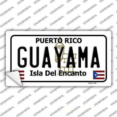 Guayama Puerto Rico Novelty Sticker Decal