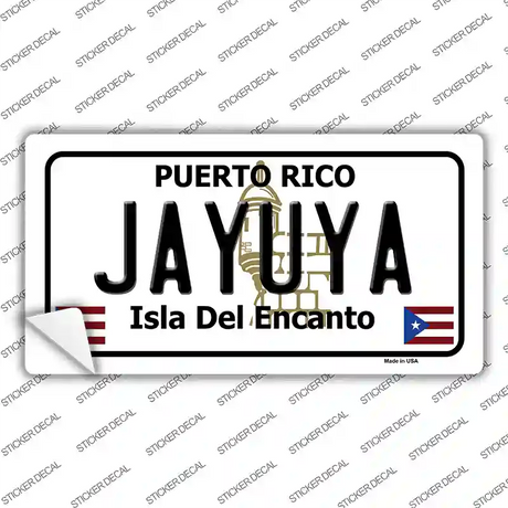 Jayuya Puerto Rico Novelty Sticker Decal