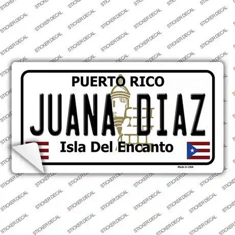 Juana Diaz Puerto Rico Novelty Sticker Decal