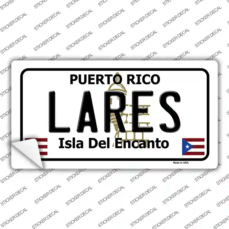 Lares Puerto Rico Novelty Sticker Decal