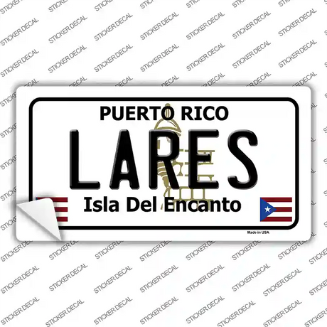 Lares Puerto Rico Novelty Sticker Decal