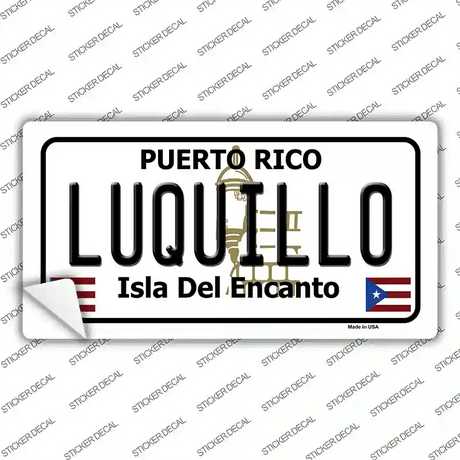 Luquillo Puerto Rico Novelt Novelty Sticker Decal