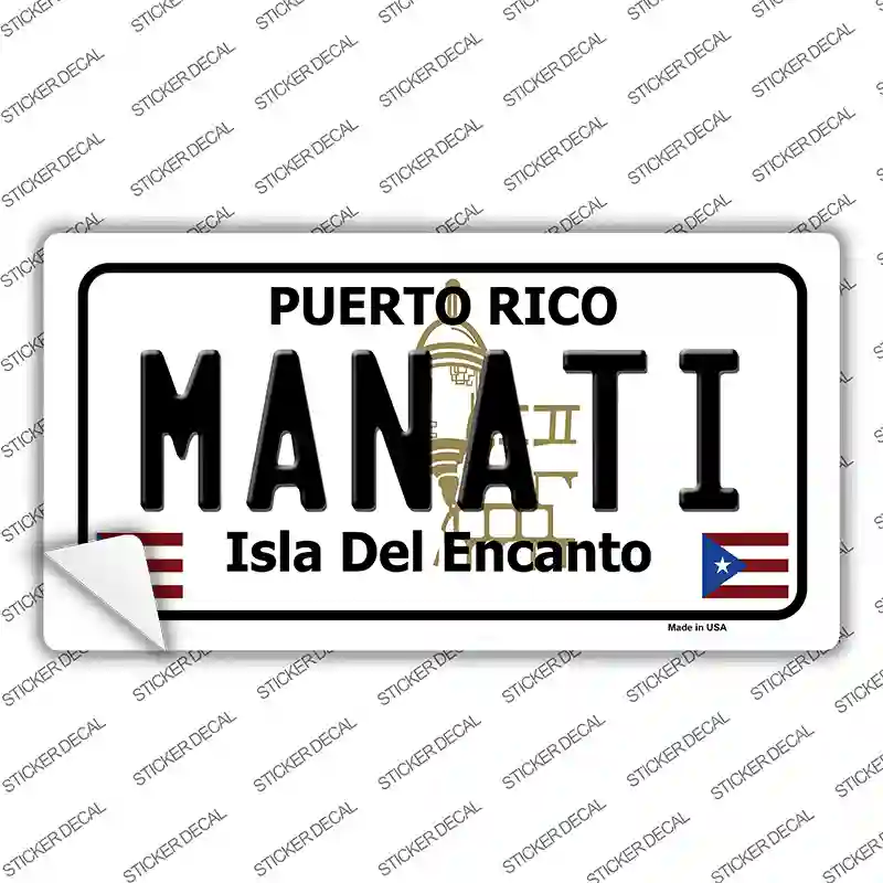 Manati Puerto Rico Novelty Sticker Decal