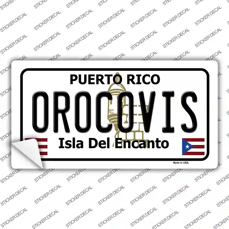 Orocovis Puerto Rico Novelty Sticker Decal