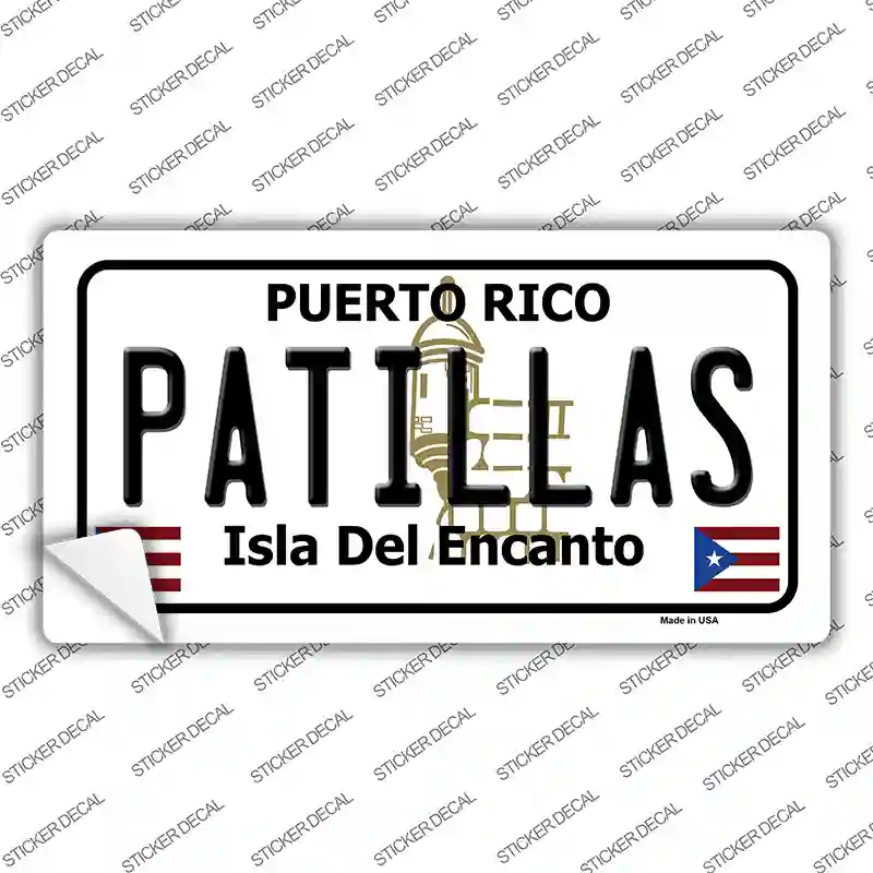 Patillas Puerto Rico Novelty Sticker Decal