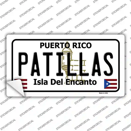 Patillas Puerto Rico Novelty Sticker Decal