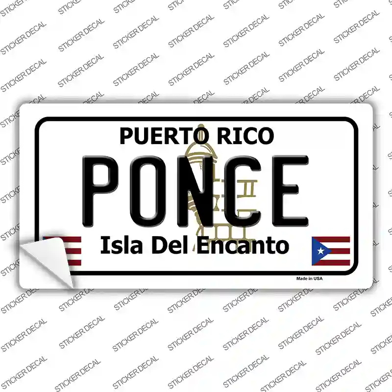 Ponce Puerto Rico Novelty Sticker Decal